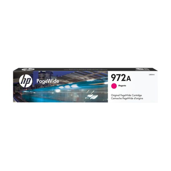 HP 972A PageWide Magenta Ink Cartridge, L0R89AN.